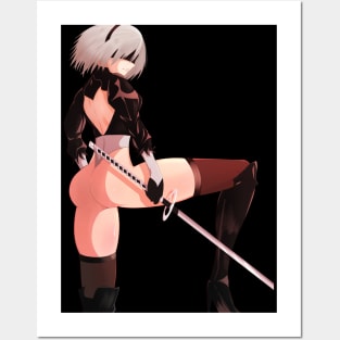 2B Nier Automata Posters and Art